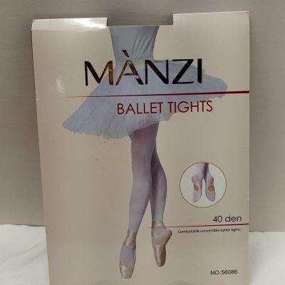 Manzi 40 Den Womens Ballet Tights Convertible Size 5/XL BLACK.